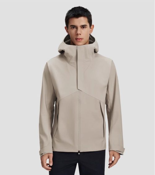 New Men's Waterproof Paneled Mountain Jacket Hard-Shell Coat