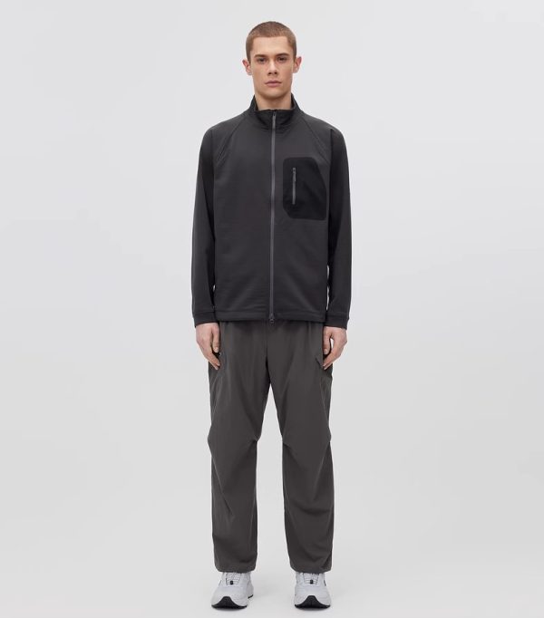 Men's Light Outdoor Commuting Knitted Sports Top with Chest Pockets