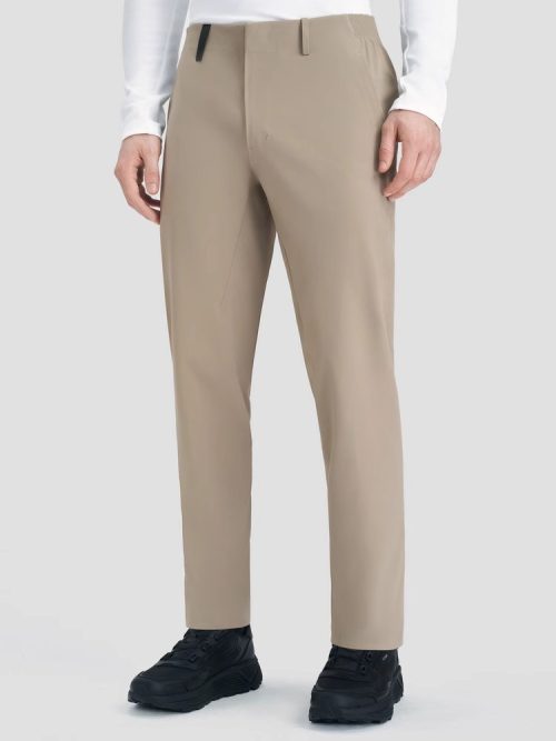 UrbanEase Men's Tailored Woven Performance Trousers