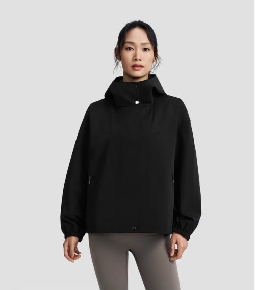 New Style Women’s Waterproof and Breathable Woven Top Coat