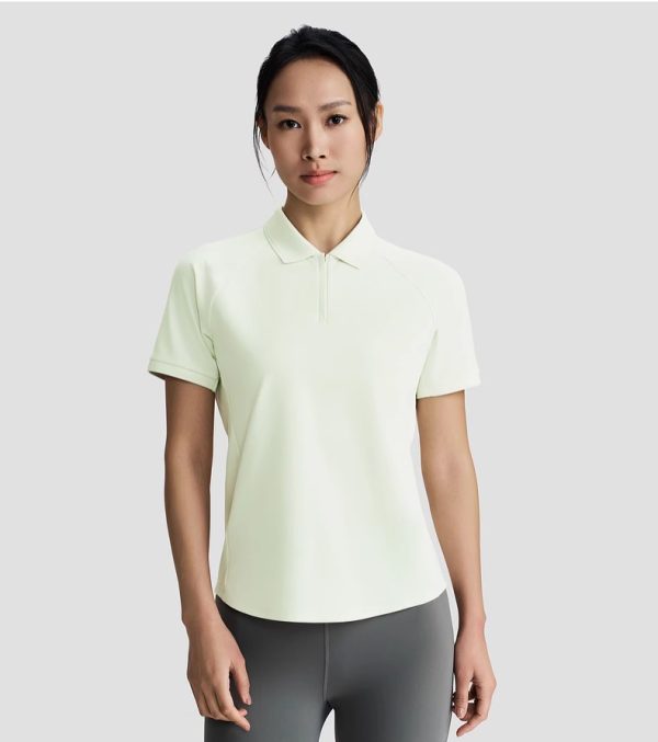 Women's Summer Seamless Breathable Lightweight Commuter POLO Shirt