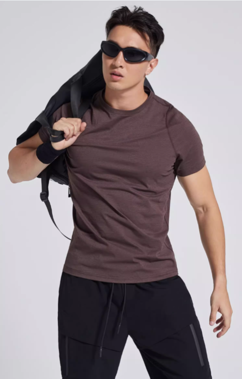 Lightweight Breathable Running Fitness Tees Moisture Absorbing Sweat-Wicking Gym Quick Dry Workout T-Shirts