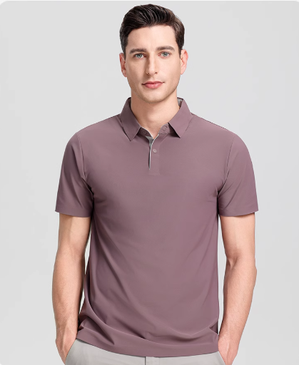 Seamless Polo Shirts Moisture-Wicking Golf Tennis Performance Polos Breathable Comfort Athletic Slim Fit