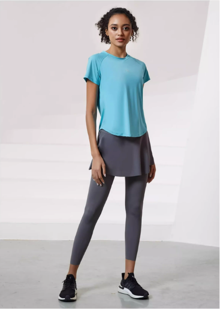 Fashionable Casual Wear Women's Breathable Athleisure T-shirt Designs for Gym Yoga Running