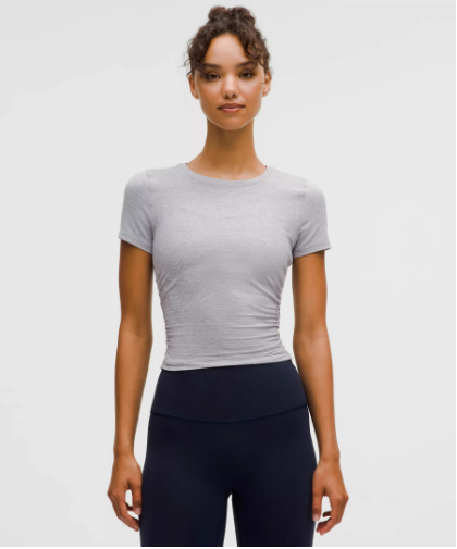 Professional Women's Office to Gym Outfit 2-in-1 Versatile Work T-shirt with Comfort for Commute Yoga Fitness