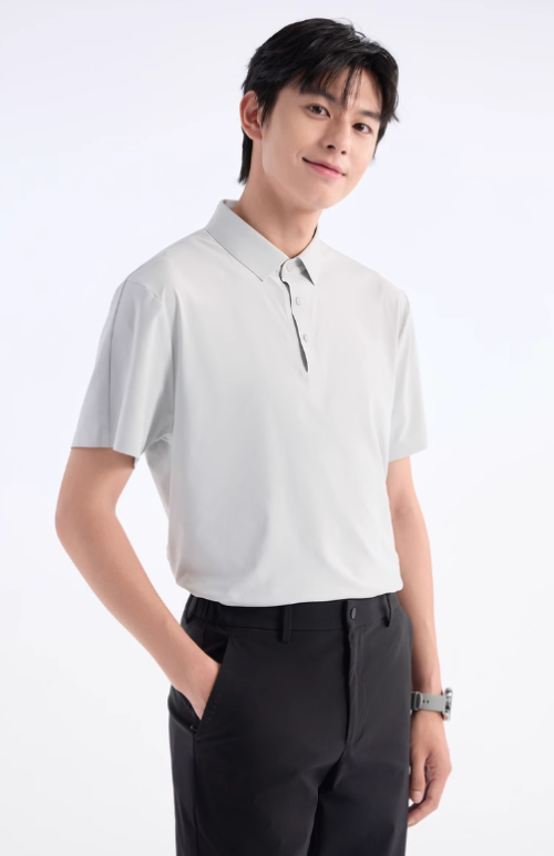 Premium Seamless Polo Shirts No-Seam Stretch Performance Tees Moisture-Wicking and Odor-Resistant