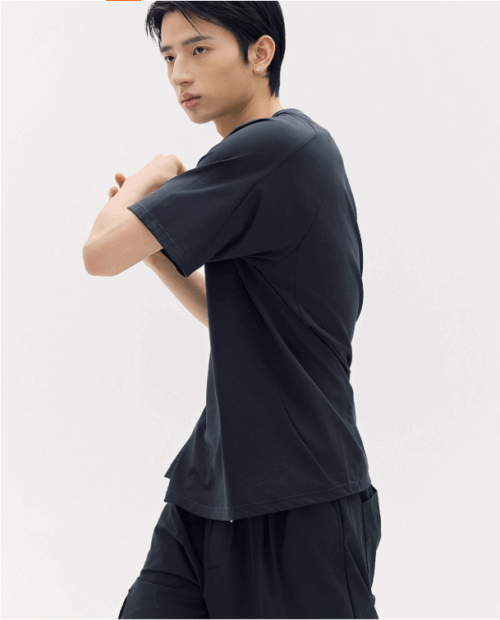 Sustainable Soft Blend Men's Athleisure T-Shirt for Training and Daily Wear Comfortable Casual Sportswear