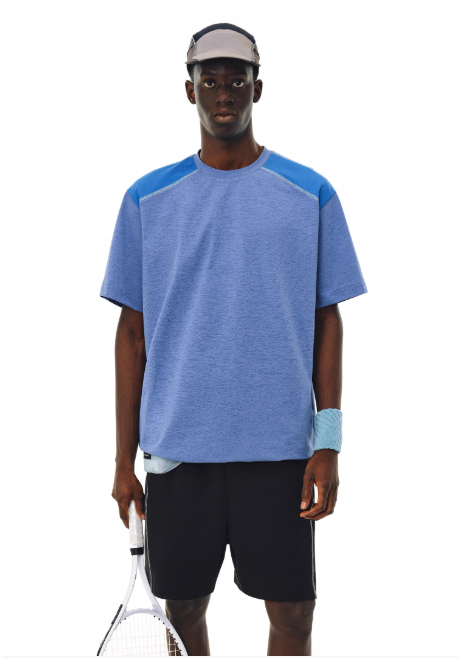 Men's Breathable Quick-Dry Athleisure T-Shirt for Workout and Casual Streetwear Lightweight Comfort Fit