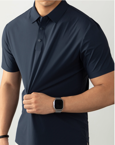 Premium Seamless Polo Shirt Breathable Fabric for Office
