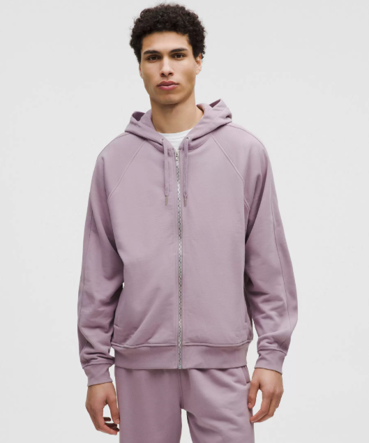 Men's Pima Cotton Hoodie Full Zip Soft Breathable