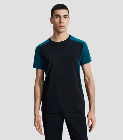 T-shirt in maglia a maniche corte traspirante con protezione solare da uomo della serie TRAINING