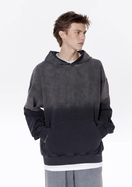 1-1 Sweat à capuche imprimé personnalisé, tissus écologiques de qualité supérieure, designs tendance en vrac