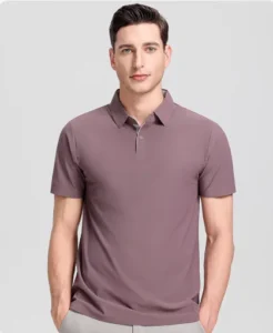 Seamless Polo Shirts Moisture-Wicking Golf Tennis Performance Polos Breathable Comfort Athletic Slim Fit