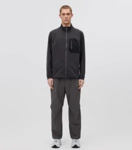 Men's Light Outdoor Commuting Knitted Sports Top with Chest Pockets