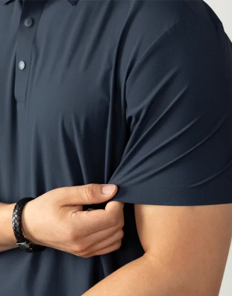 Polo premium senza cuciture in tessuto traspirante per ufficio