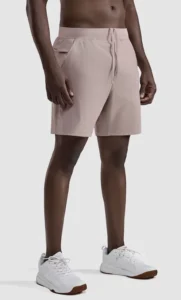 Men's Workout Quick-Dry Shorts 4-Way Stretch Fabric with Elastic Waist and Secure Pockets for Outdoor Training