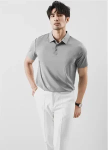 Premium Moisture-Wicking Breathable Seamless Polo Shirt No-Chafe Design for Sports and Casual Wear
