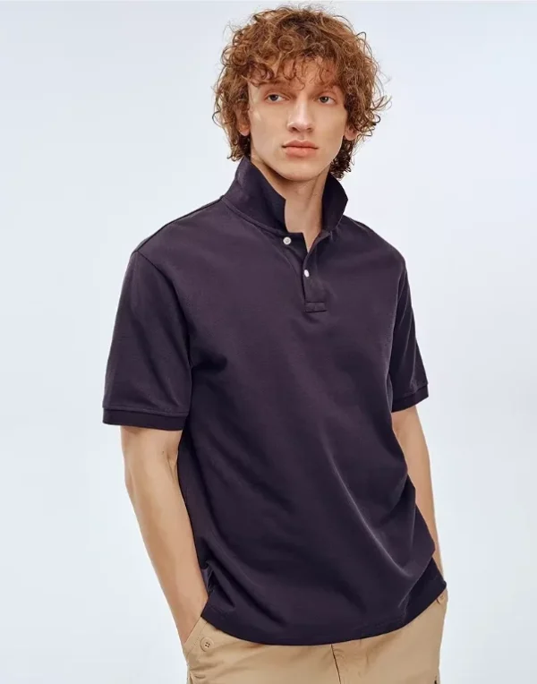 Polo de algodón Pima premium para hombre, corte entallado