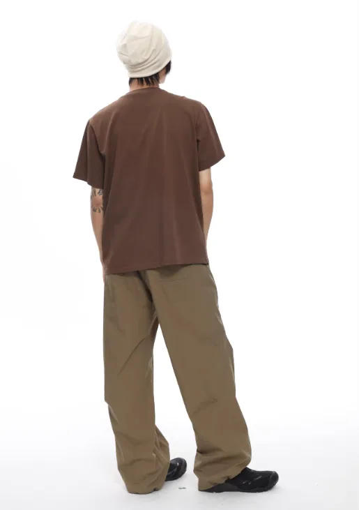 メンズ プレミアム ピマ コットン T シャツ ソフト 通気性
