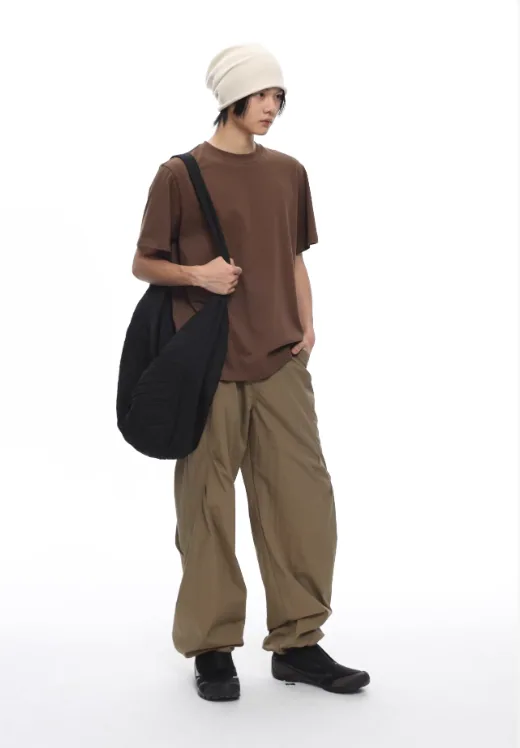 メンズ プレミアム ピマ コットン T シャツ ソフト 通気性