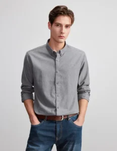 Men's Pima Cotton Long Sleeve POLO Shirt
