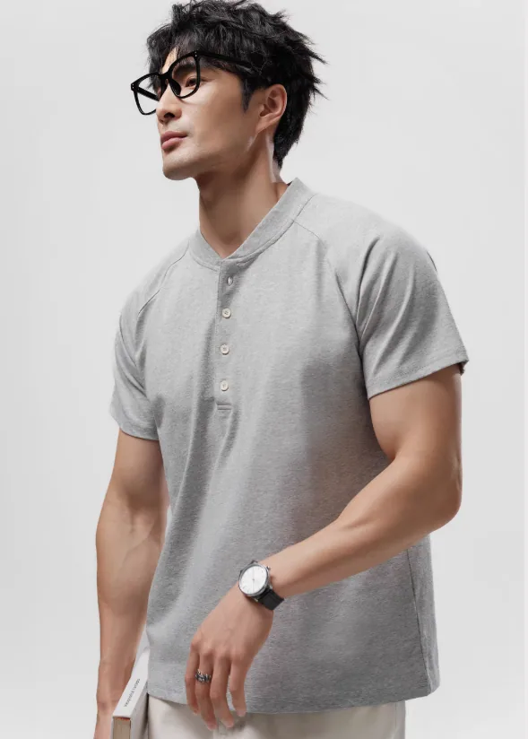 197 Algodón Pima Athleisure para hombre que absorbe la humedad