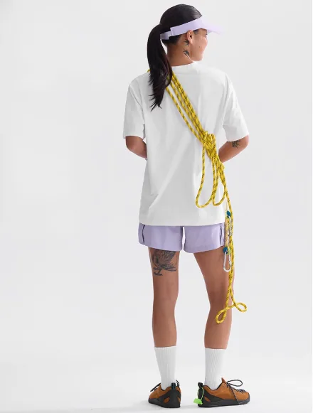T-shirt Athleisure traspirante da donna, comoda moda streetwear casual per uno stile di vita attivo