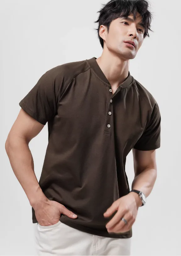 T-shirt de luxe en coton Pima doux pour hommes