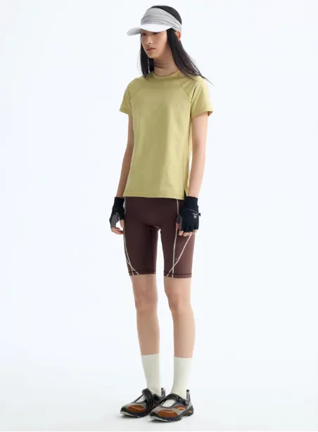 Maglietta da donna slim fit in cotone Pima, casual alla moda