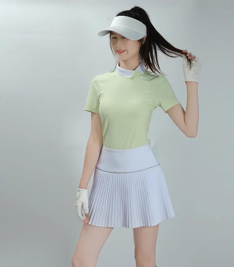 Jupes-shorts de tennis taille haute extensibles pour femmes, jupes de golf plissées athlétiques, coupe ajustée