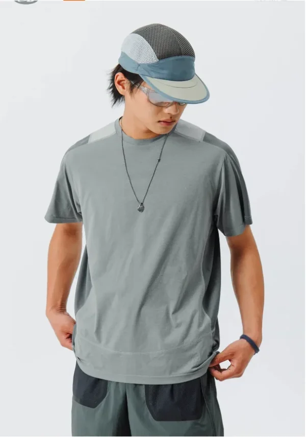 T-shirt leggera per abbigliamento sportivo estivo da uomo