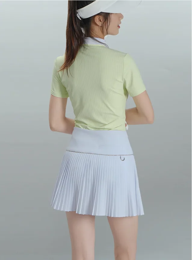Jupes-shorts de tennis taille haute extensibles pour femmes, jupes de golf plissées et athlétiques