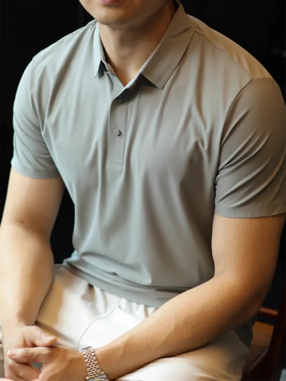T-shirts sans couture en tissu évacuant l'humidité de qualité supérieure avec extensibilité dans 4 directions pour le sport et un usage quotidien Technologie anti-odeur incluse