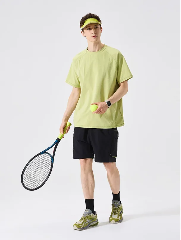 Camiseta deportiva ligera, transpirable y de secado rápido para hombre