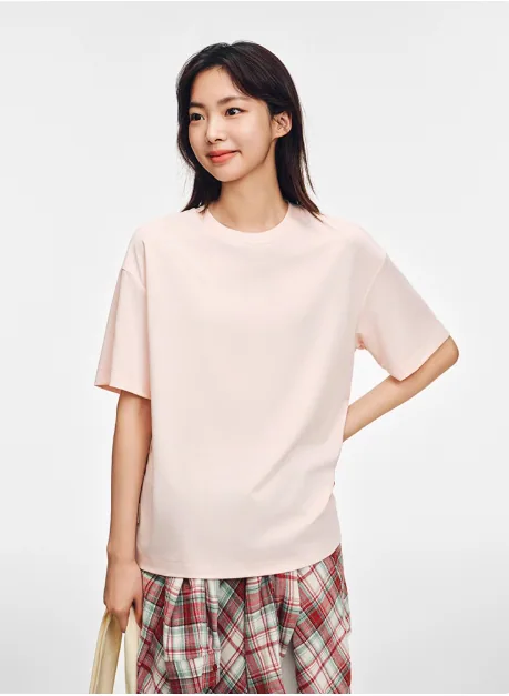 レディース Tシャツ アスレジャー 服装 ファッショナブルな軽量 通気性 半袖