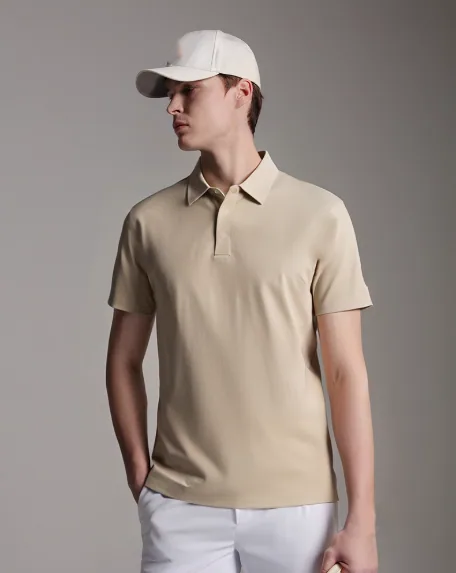 Polo sin costuras para hombre, ultrasuave, transpirable, absorbe la humedad, para gimnasio, golf y ropa informal