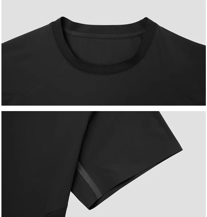 T-shirt d'entraînement à manches courtes à refroidissement rapide Performance pour hommes de la série RAINING