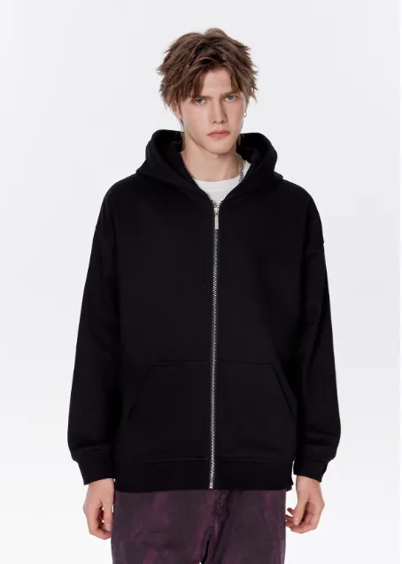 Felpa con cappuccio personalizzata Stampa diretta in fabbrica Il tuo design Eco Fleece Heavyweight Oversize Streetwear