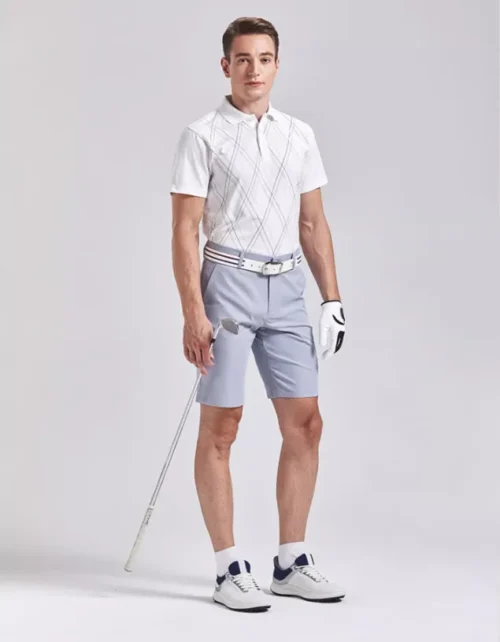 Short de golf de marche athlétique en plein air, confortable et extensible, décontracté, coupe décontractée pour hommes
