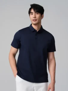 Sustainable Organic Materials Quick-Dry UV-Protection Seamless Polo Shirts for All - Day Comfort in Style