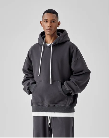 4-1 Sudadera con capucha personalizada de fábrica, bordado e impresión personalizados al por mayor