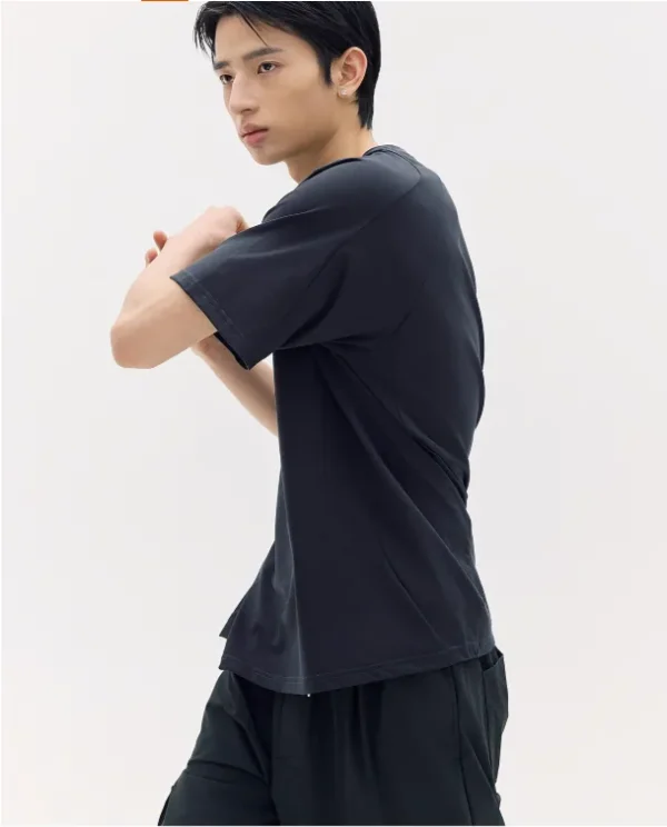40-2 T-shirt d'athlétisme durable en mélange doux pour hommes, pour l'entraînement et un usage quotidien, confortable