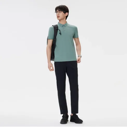 Polo premium senza cuciture Design a punto zero di ispirazione italiana per comfort e raffinatezza senza pari per tutto il giorno