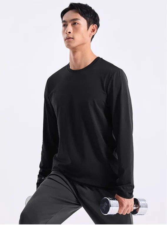Felpe girocollo sportive da uomo dal design elegante in tessuto traspirante