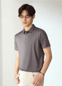 Luxury Seamless Polo Shirts Slim Fit Minimalist Design Soft Touch Eco-Friendly Fabric