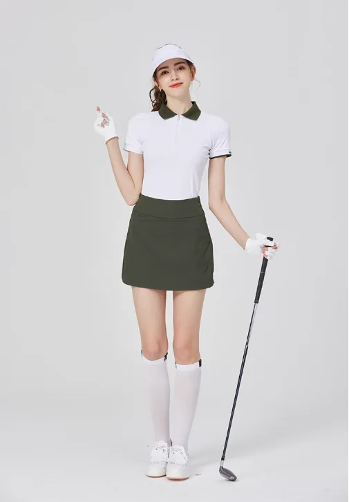 Jupes de Golf taille haute extensible, coupe cintrée, Mini jupe d'entraînement athlétique, vêtements de Golf confortables