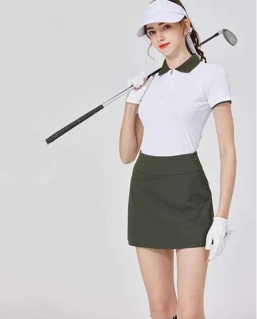 Jupes de Golf taille haute extensible, coupe cintrée, Mini jupe d'entraînement athlétique, vêtements de Golf confortables