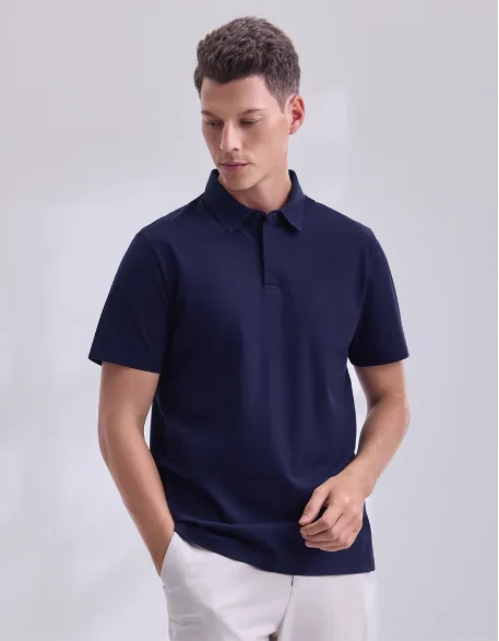 Luxe Le polo minimaliste sans couture Mélange organique doux comme du beurre Design zéro déchet pour un style exigeant