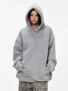 Women Casual Solid Hoodie Soft Fleece