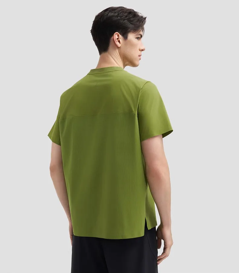 T-shirt d'entraînement à manches courtes à refroidissement rapide Performance pour hommes de la série RAINING